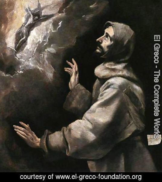 El Greco - St Francis Receiving the Stigmata 1585-90