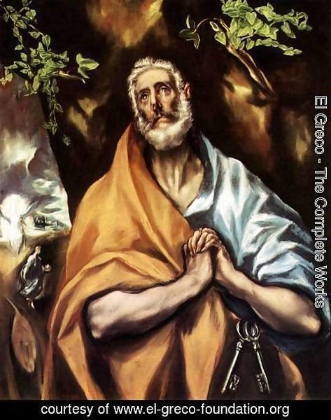 El Greco - St Peter in Penitence c. 1605