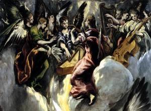 El Greco - The Annunciation (detail 2) 1597-1600