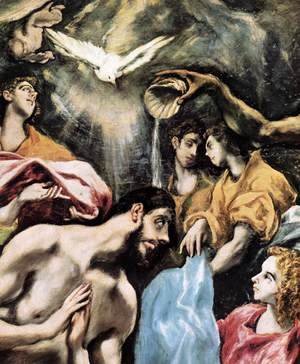 El Greco - The Baptism of Christ (detail) 1608-28