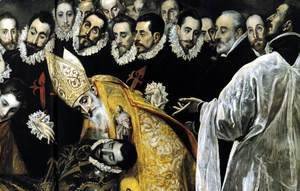 El Greco - The Burial of the Count of Orgaz (detail 6) 1586-88