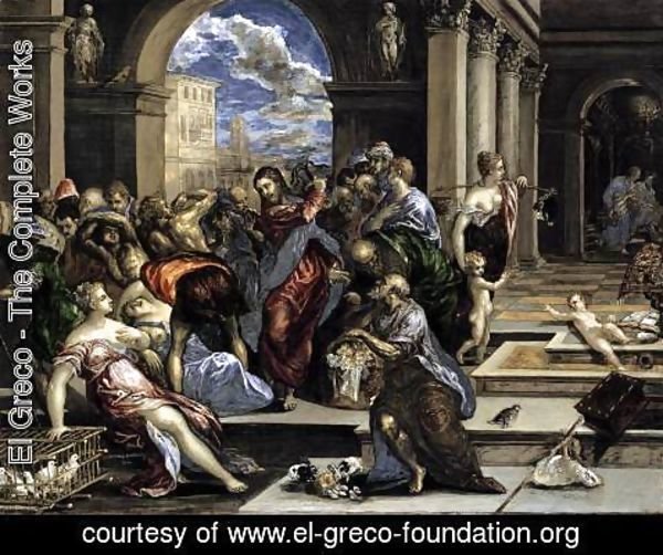 El Greco - The Purification of the Temple c. 1570