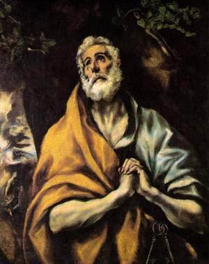 El Greco - The Repentant Peter c. 1600