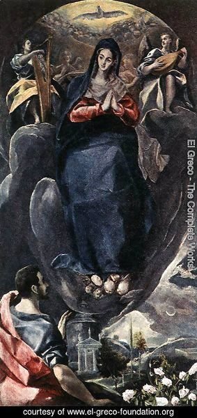 El Greco - The Virgin of the Immaculate Conception and St John c. 1585